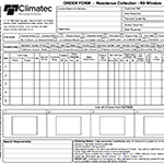 R9 Flush Sash Window Order Form