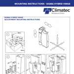 Instruction Sheet for Sigma Hybrid Hinge