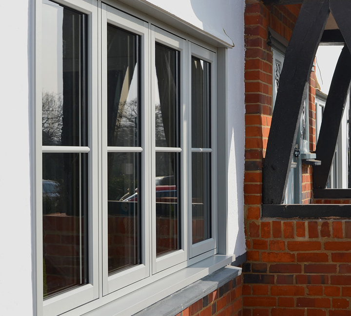 Rehau Rio Flush Windows Pearl Grey