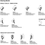 Line Drawings of Glazing Beads