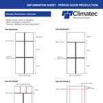 Information Sheet showing dimensions for Climatec Period Doors